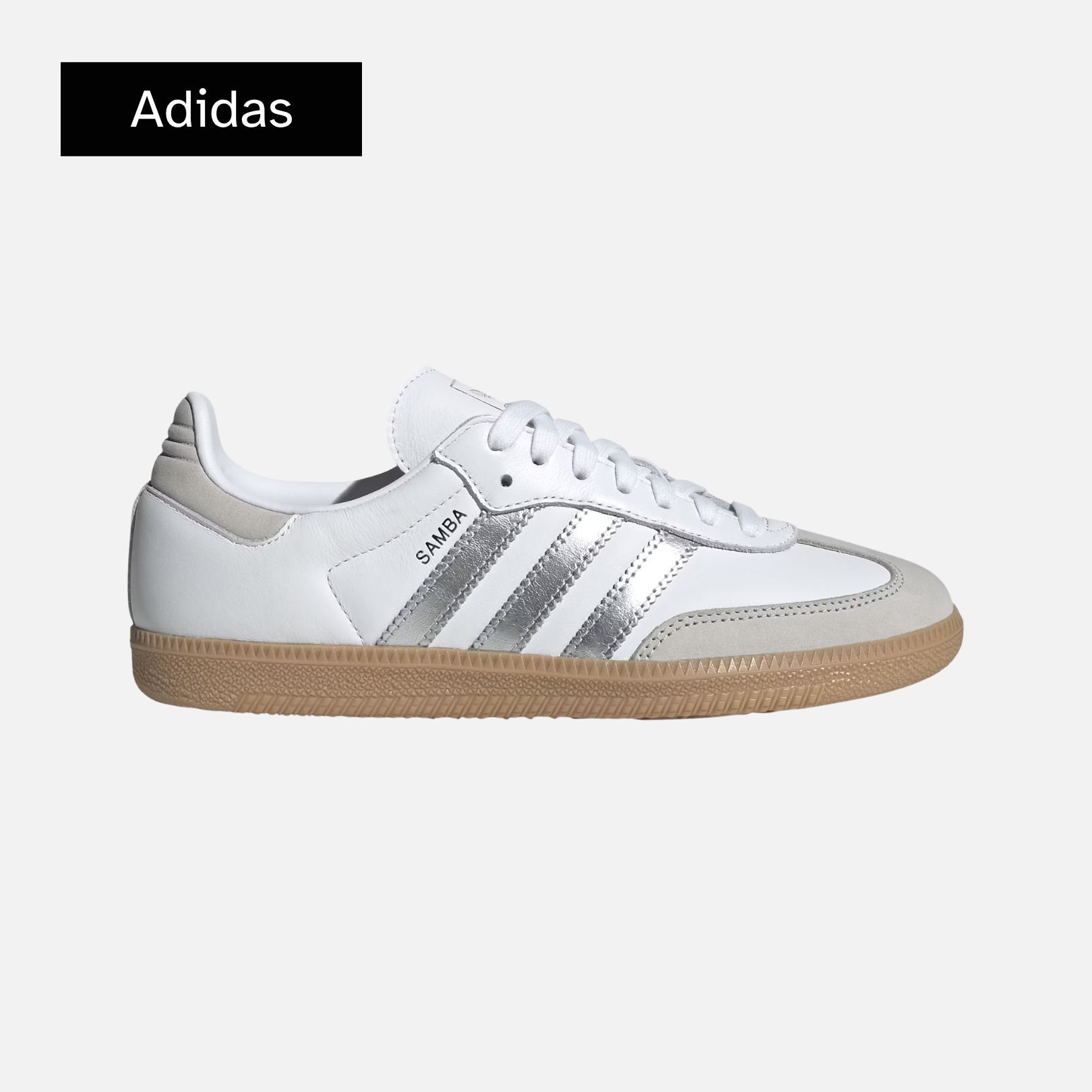 Wmns Samba OG 'White Silver Metallic Grey'