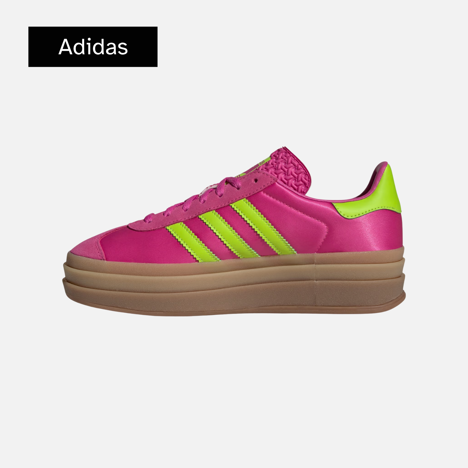 Adidas Wmns Gazelle Bold 'Lucid Fuchsia Solar Slime Satin'