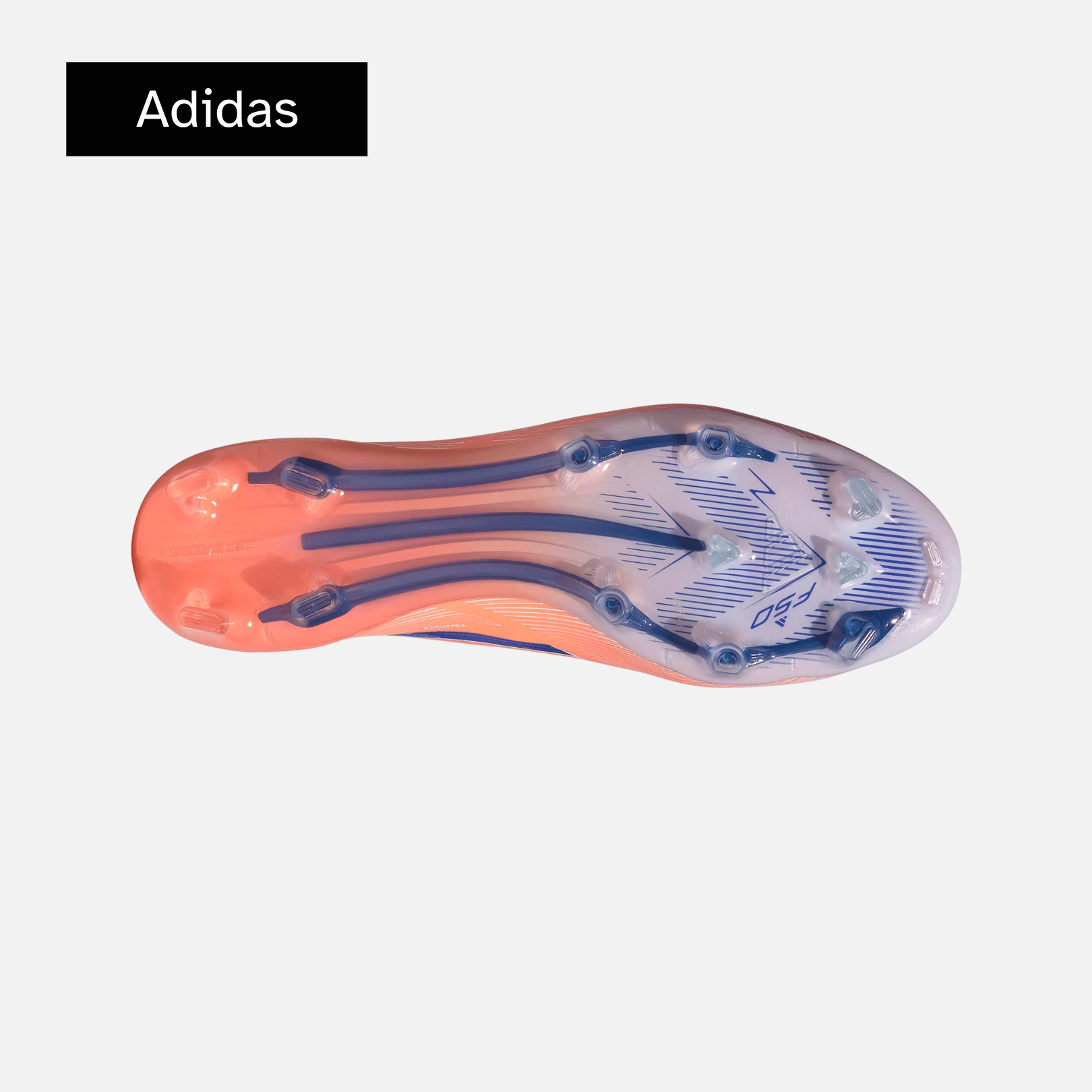 adidas F50 Elite Laceless  'Beam Orange/Lucid Blue/Cloud White'
