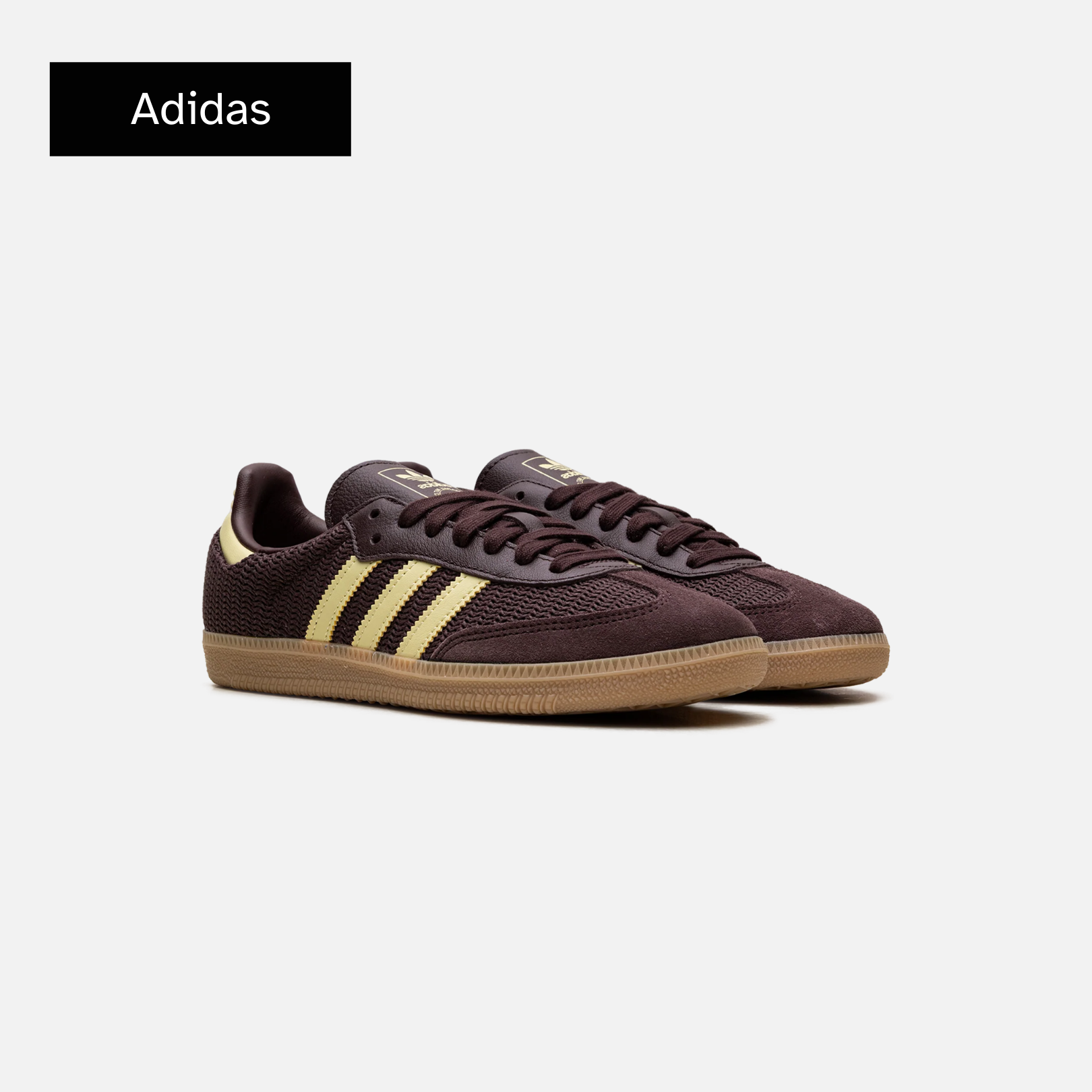 Adidas Wmns Samba OG 'Shadow Brown Powder Yellow'