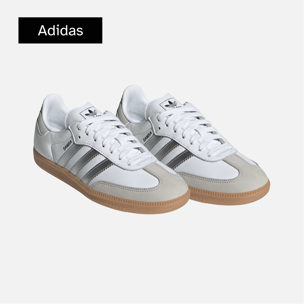 Wmns Samba OG 'White Silver Metallic Grey'