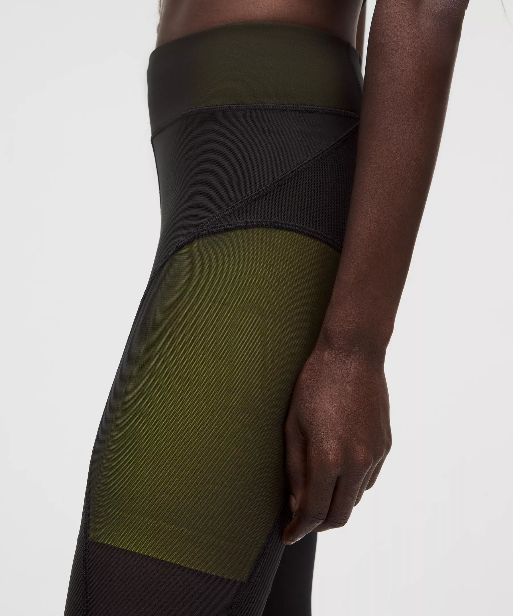 Mesh-Panelled High-Rise Tight 28"